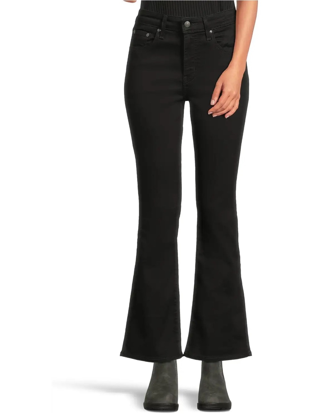 Levi’s | Women’s Black High-Rise Bootcut 725 Flare Ankle Jeans Size 34x30